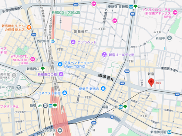 地图,新宿,東京,東京都,新宿区,新宿站,医疗协调,服务,日本,专业,国际医疗,安信国际,安信国际医疗,安信,安信国际株式会社